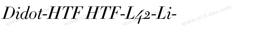 Didot-HTF HTF-L42-Li字体转换